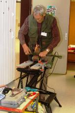 Hermann Böhm bei der Arbeit Hermann Böhm bei der Arbeit